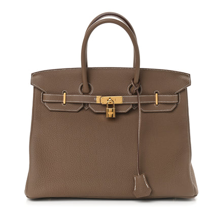 Hermes Togo Birkin 35 Etoupe 1 of 9