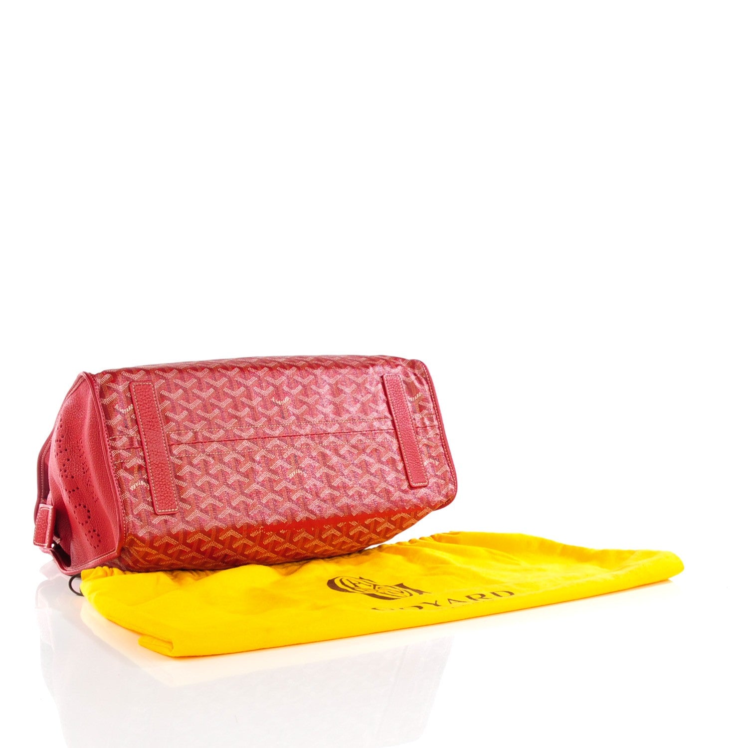 Goyard Goyardine Sac Hardy Pet Carrier PM Red 4 of 15