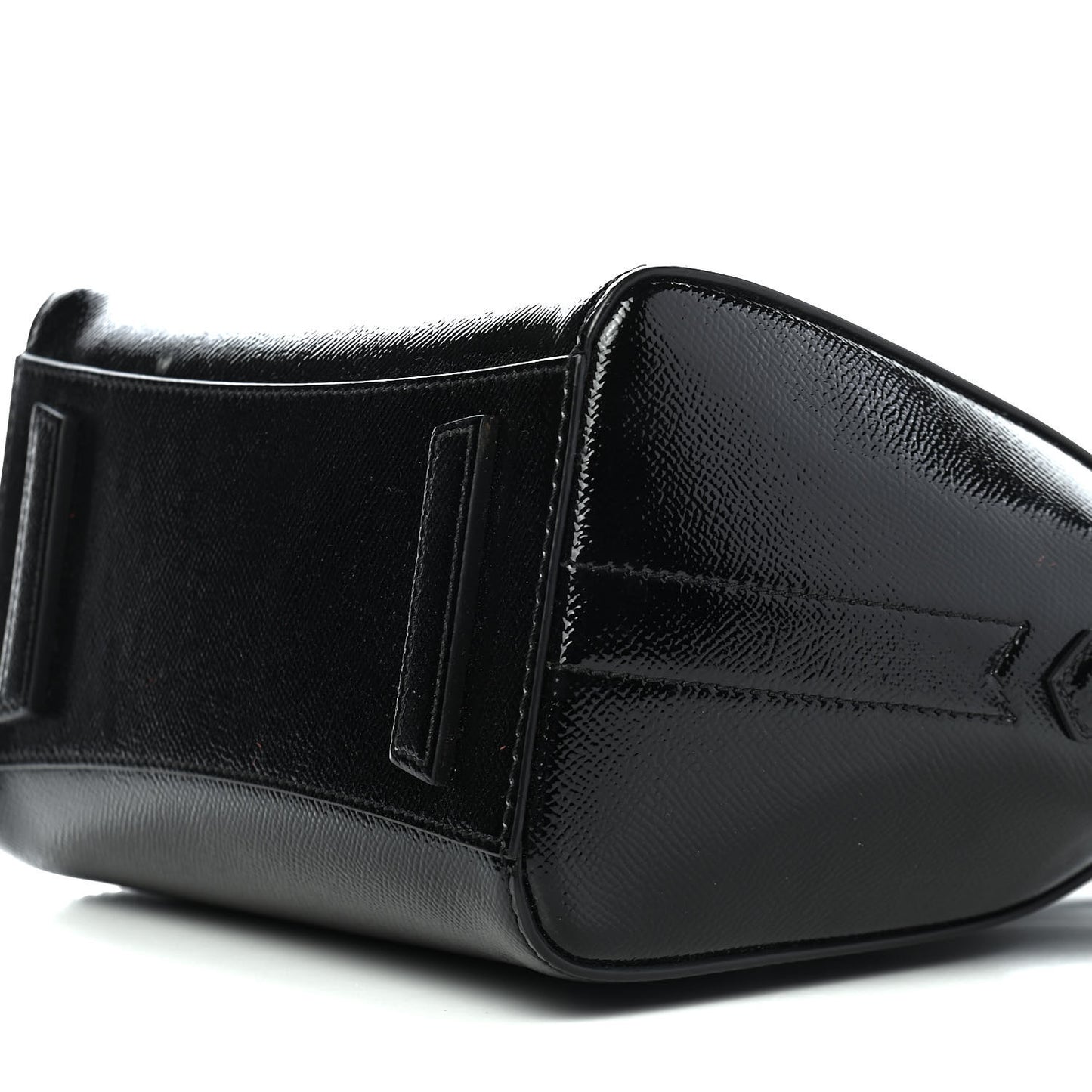 Textured Patent Calfskin Mini Antigona Black
