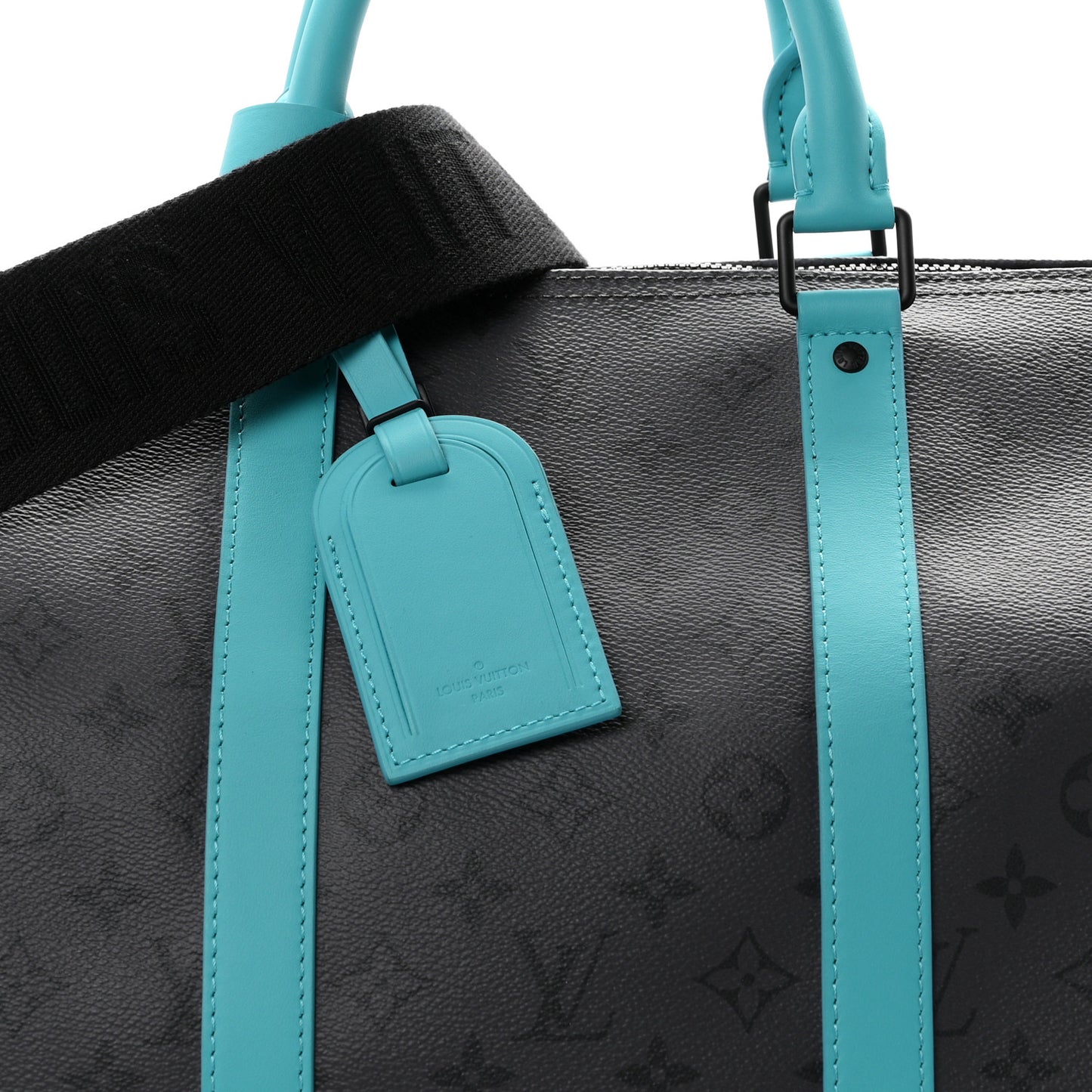 Reverse Monogram Eclipse Keepall Bandouliere 55 Turquoise