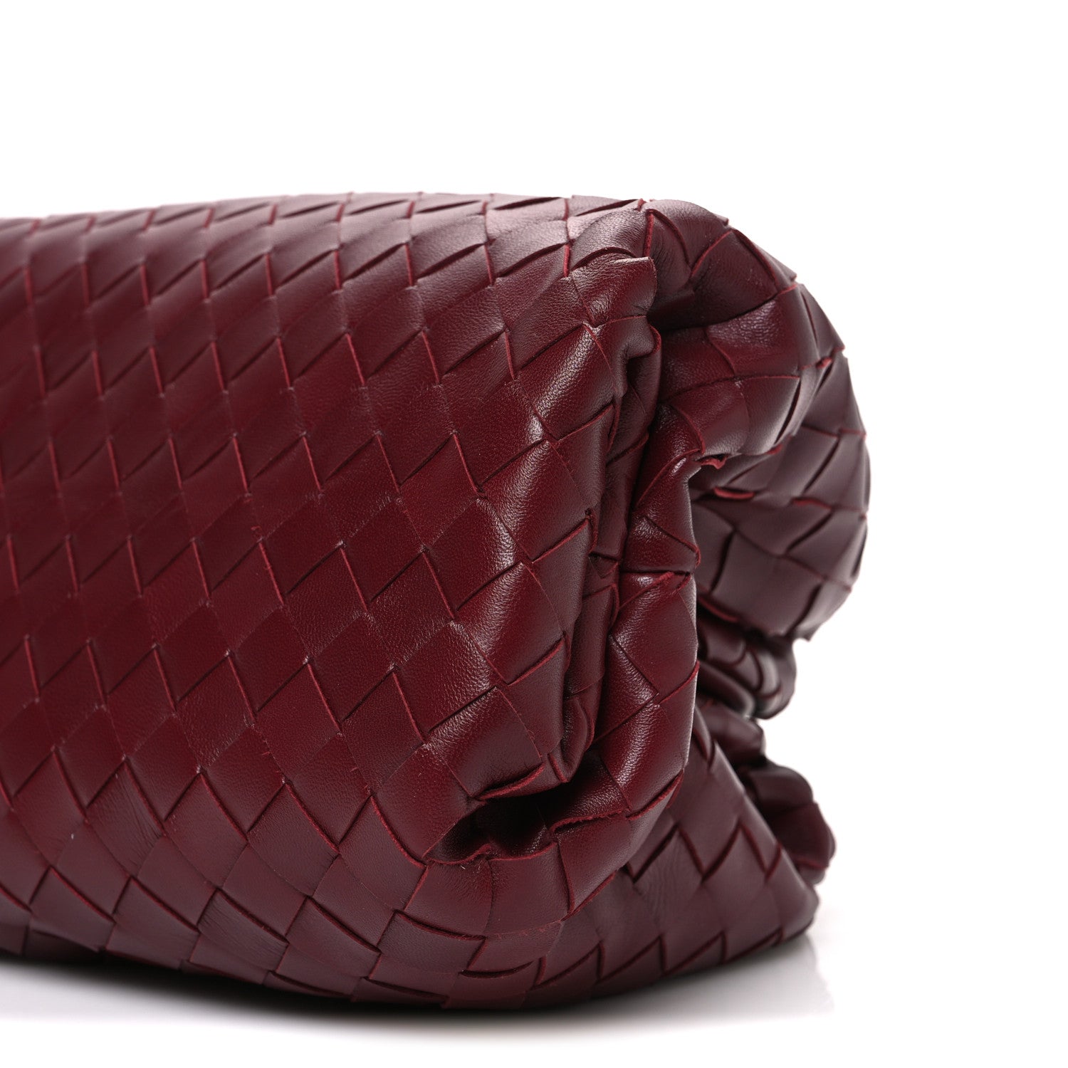 Bottega Veneta Nappa Maxi Intrecciato The Pouch Oversized Clutch Bordeaux 11 of 11
