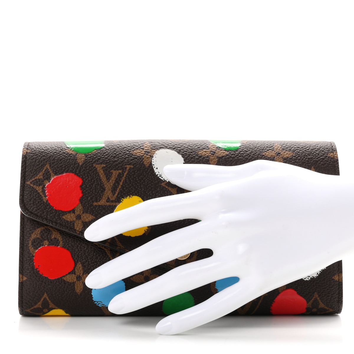 Louis Vuitton X YK Monogram Sarah Wallet 2 of 7