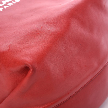 Saint Laurent Lambskin Teddy Drawstring Bag Eros Red 14 of 14