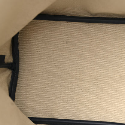 Moynat Grained Calfskin Canvas 1920 Oh! Tote Ruban MM Indigo Bronze 10 of 10