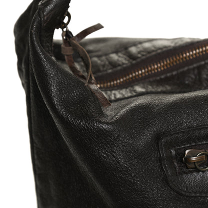 Balenciaga Agneau Classic Hardware Day Hobo Charbon 14 of 15