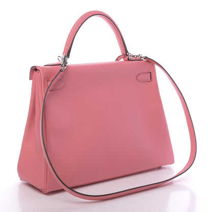 Hermes Evercolor Verso Kelly Retourne 32 Rose D'ete Terre Battue 3 of 11