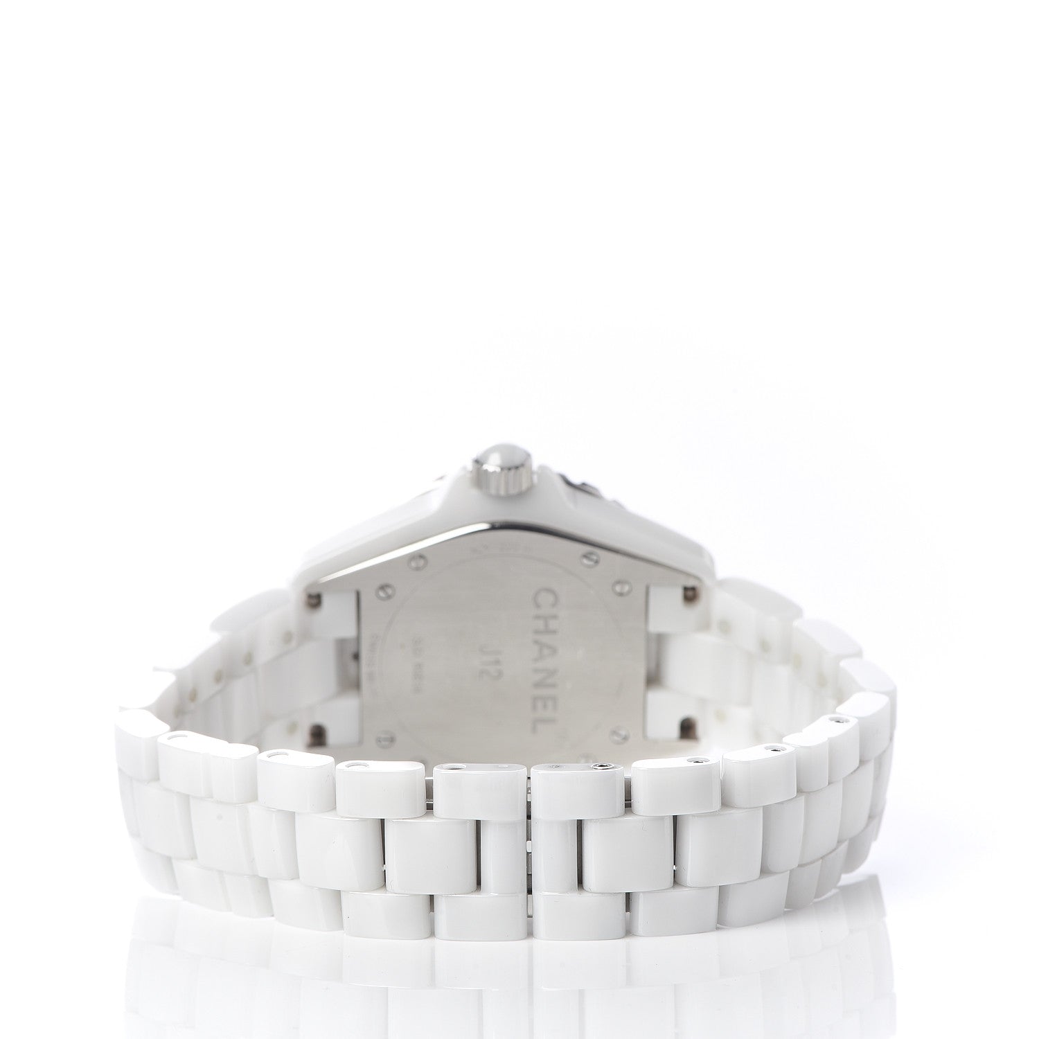 Chanel Stainless Steel Ceramic 38mm J12 Automatic Watch White 4 of 7