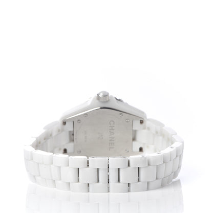 Chanel Stainless Steel Ceramic 38mm J12 Automatic Watch White 4 of 7