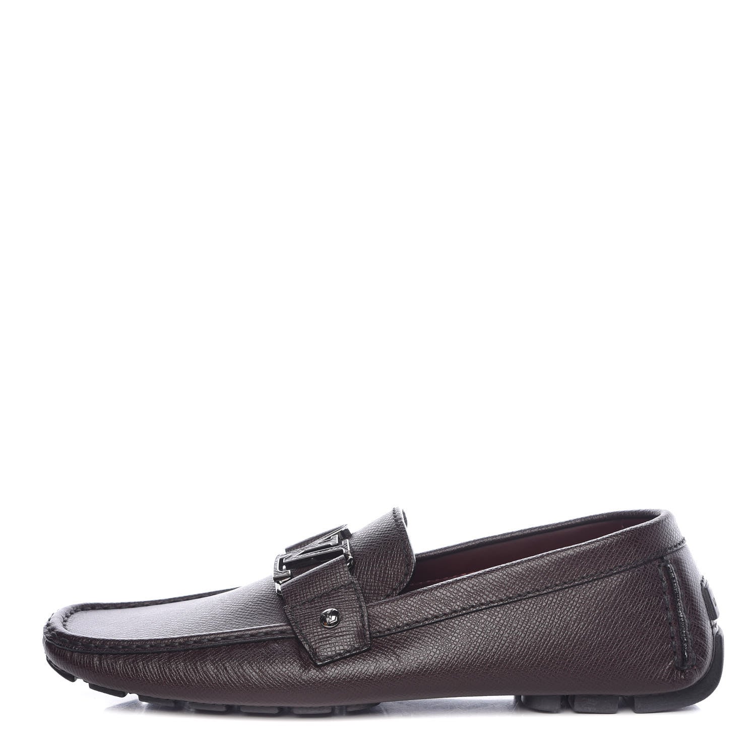 Louis Vuitton Taiga Monte Carlo Moccasin Loafers 8 Grizzli 1 of 11