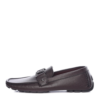 Louis Vuitton Taiga Monte Carlo Moccasin Loafers 8 Grizzli 1 of 11