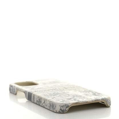 Christian Dior Calfskin Toile De Jouy iPhone 12 Pro Case Grey 3 of 7
