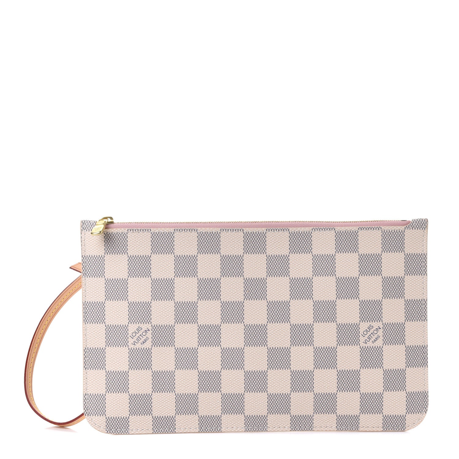 Louis Vuitton Damier Azur Neverfull MM GM Pochette Rose Ballerine 1 of 4