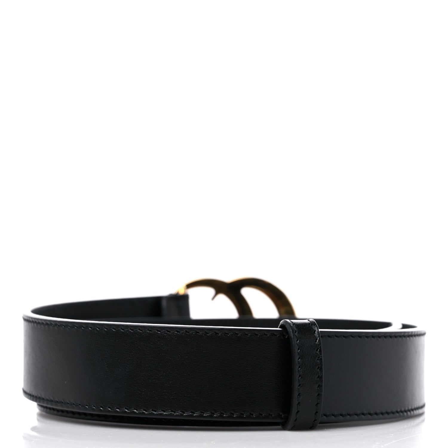 Gucci Plutone Calfskin Double G 30mm Belt 70 28 Black 2 of 6