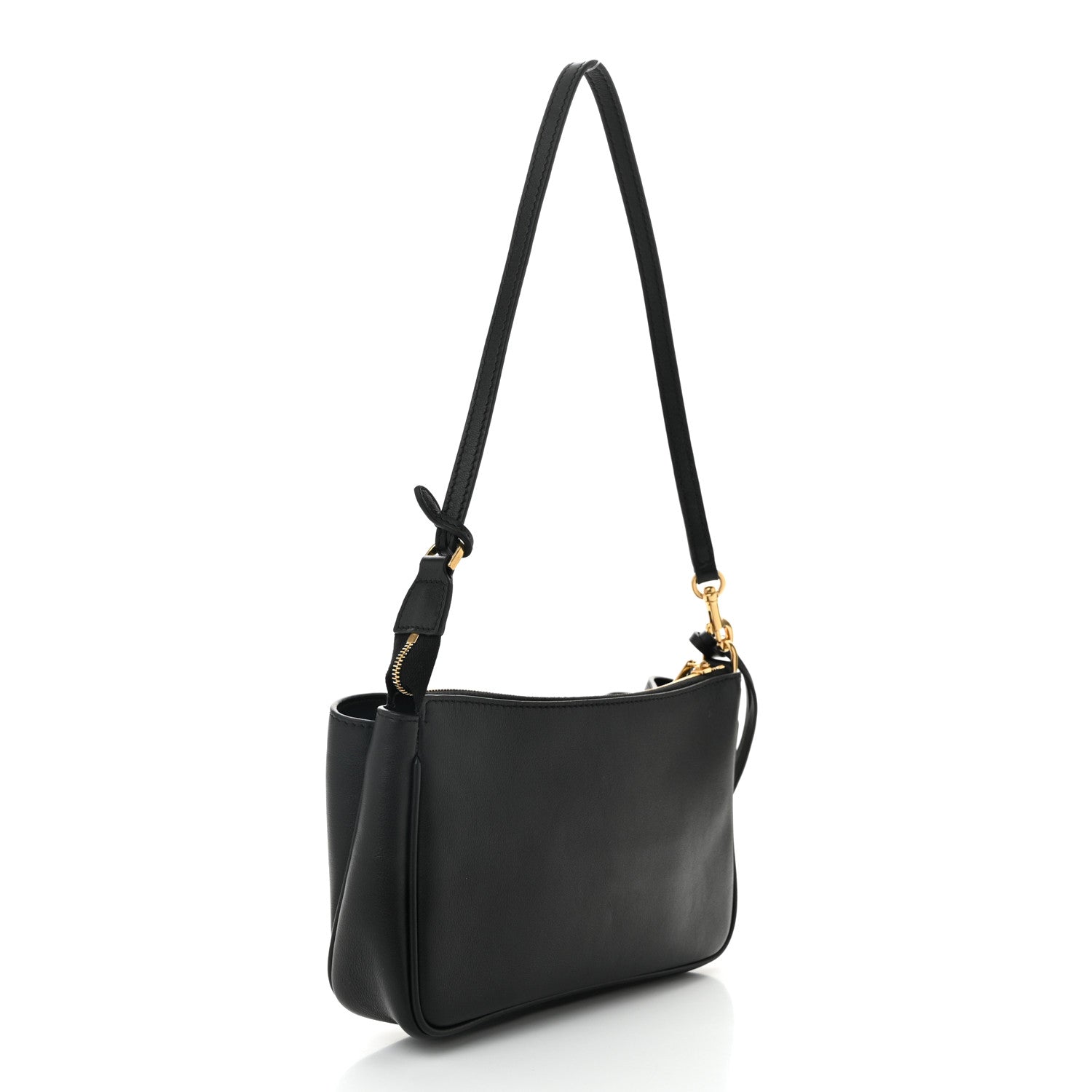 Balenciaga Natural Smooth Calfskin Rodeo Sling Pochette Black 3 of 10