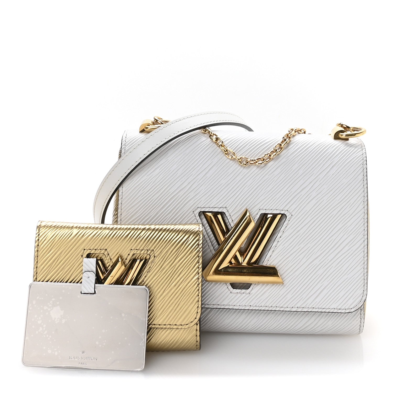 Louis Vuitton Epi Twist PM and Twisty White Gold 3 of 11