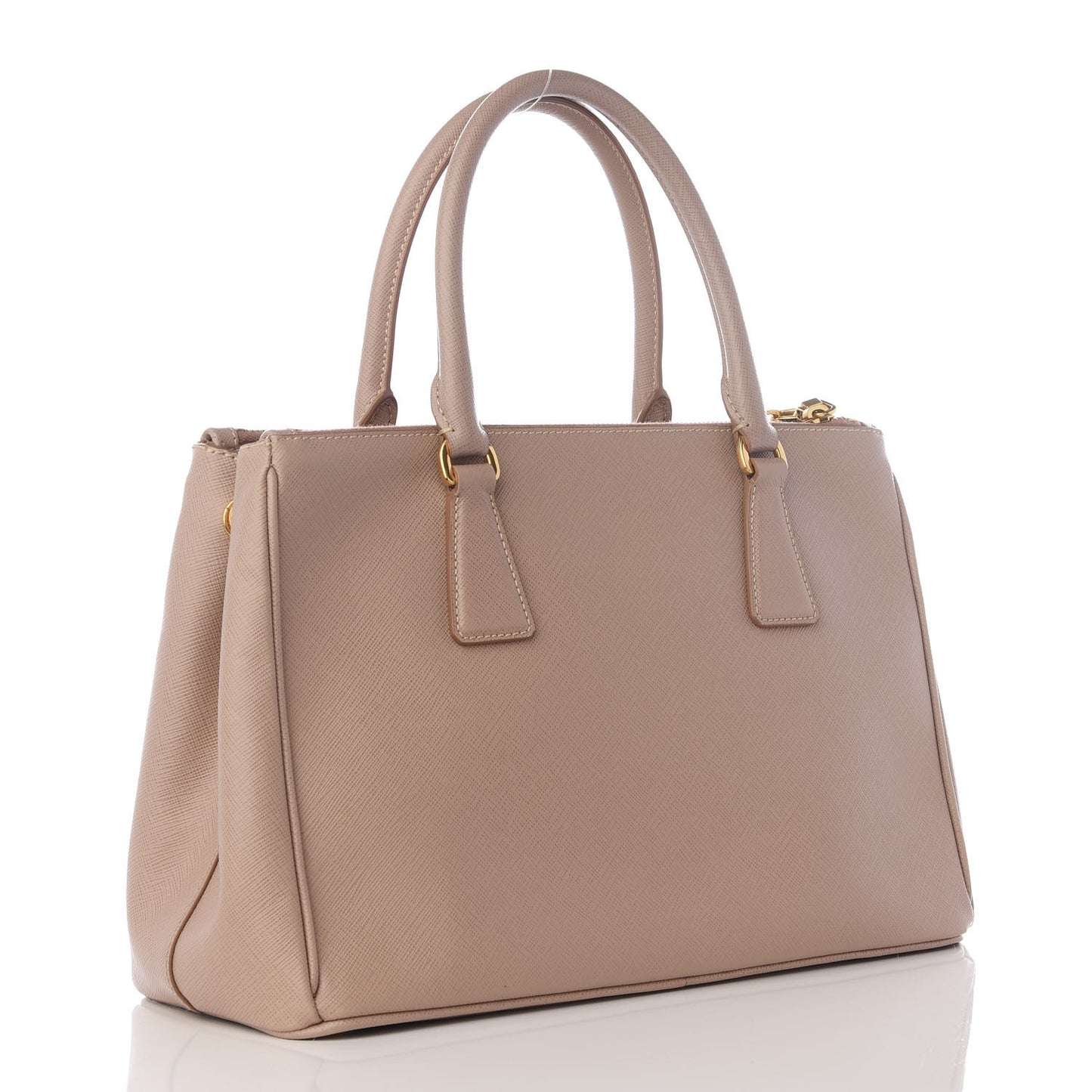 Saffiano Small Galleria Double Zip Tote Cammeo