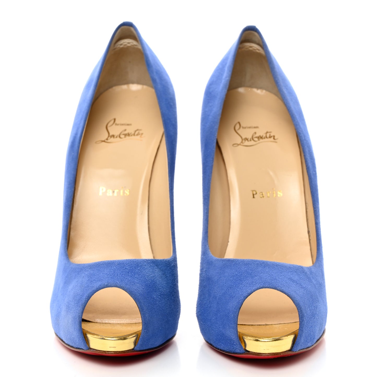 Veau Velours Open Lips Pumps 39.5 Azulejo