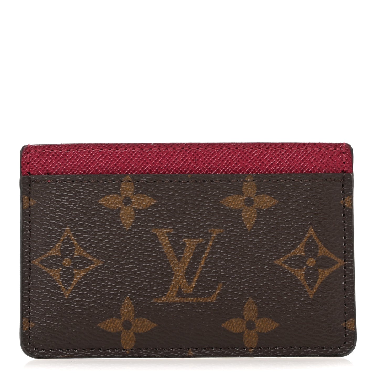 Monogram Card Holder Fuchsia