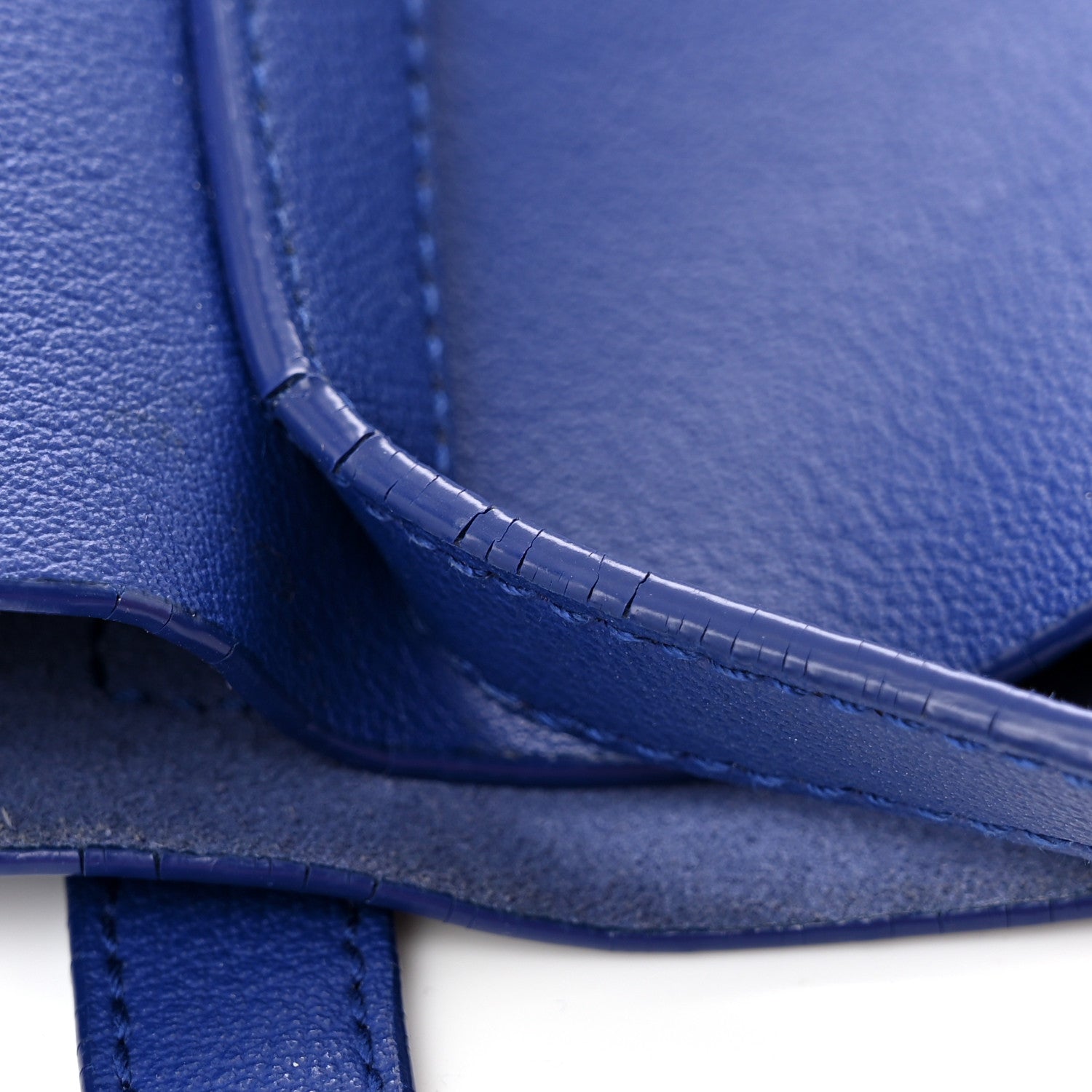 Saint Laurent Calfskin Large Shopping Tote Ultramarine 13 of 16