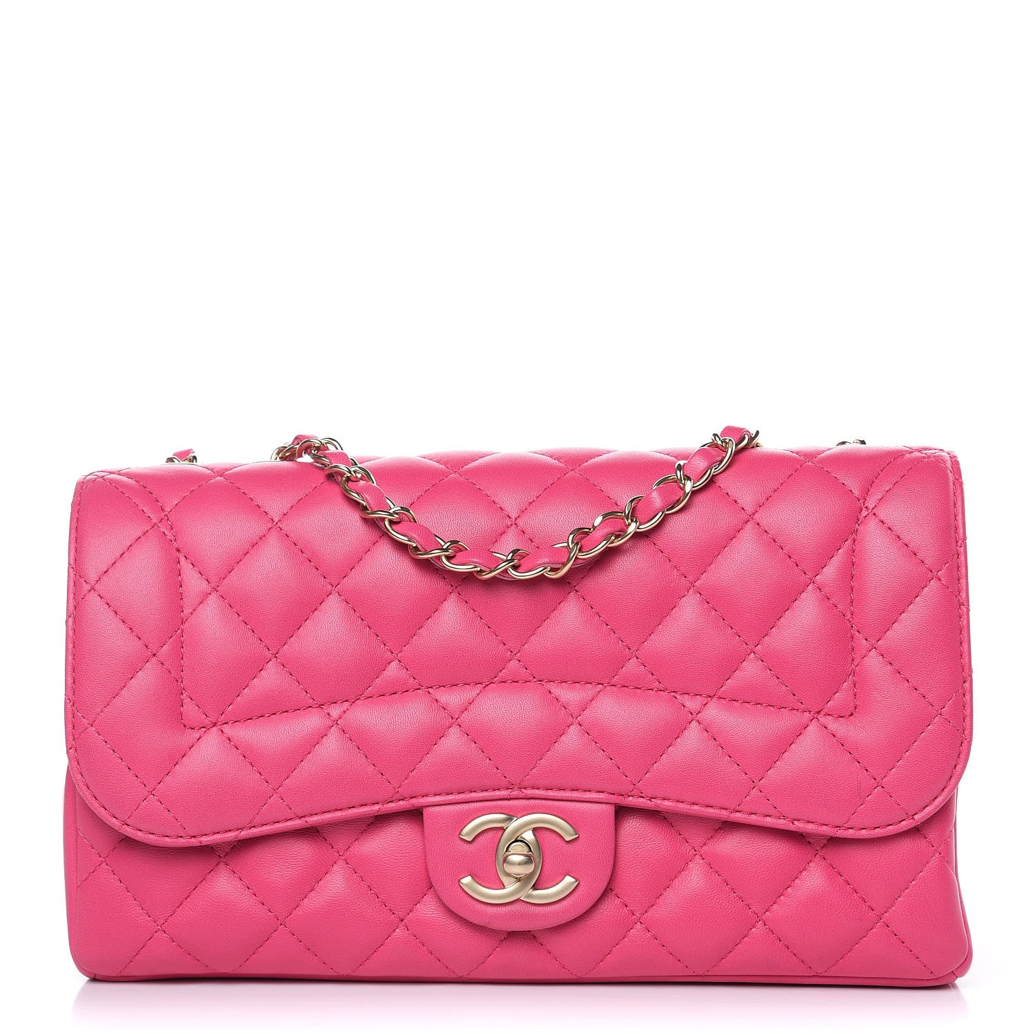 Chanel Lambskin Quilted Medium Mademoiselle Chic Flap Pink 1 of 17
