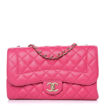 Chanel Lambskin Quilted Medium Mademoiselle Chic Flap Pink 1 of 17