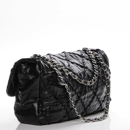 Chanel Calfskin Ultra Stitch Oversize Flap Black 3 of 7
