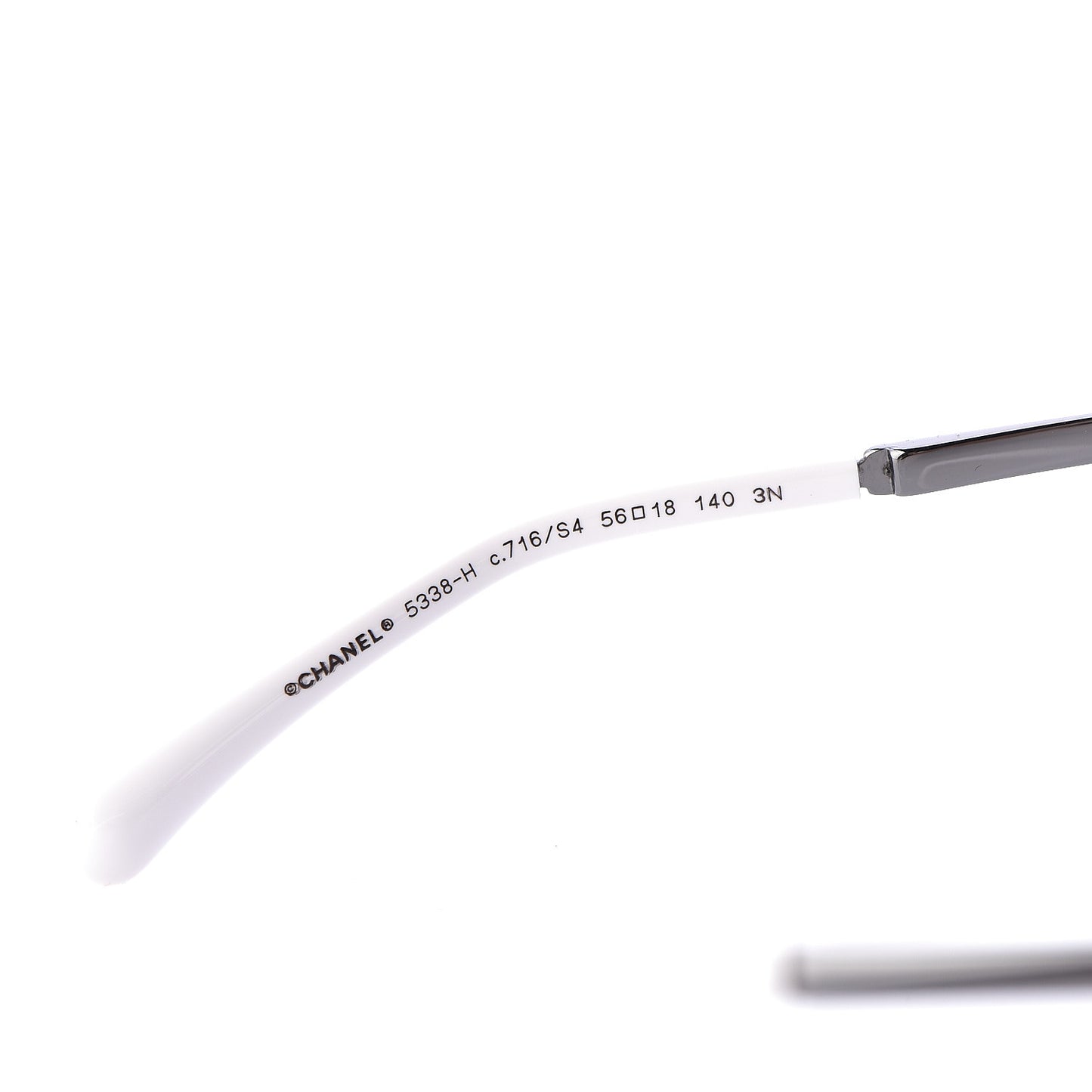 Acetate Pearl Butterfly Sunglasses 5338-H White