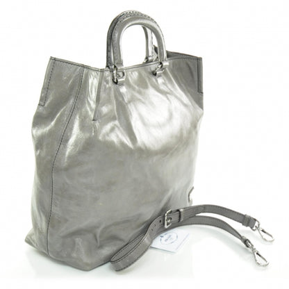 Prada Vitello Shine Tote Fumo 3 of 9
