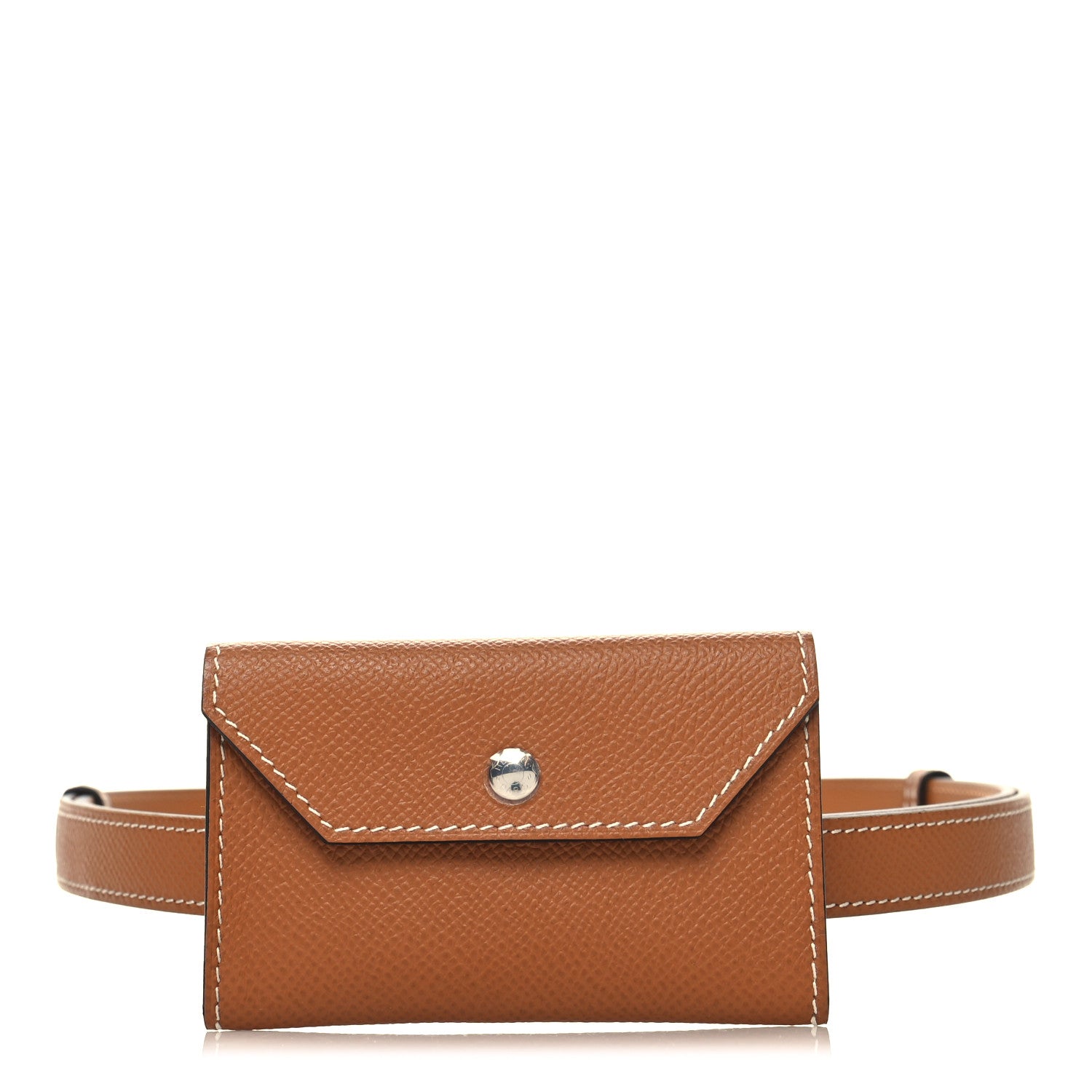 Hermes Epsom Kelly Pocket Belt Gold 3 of 5