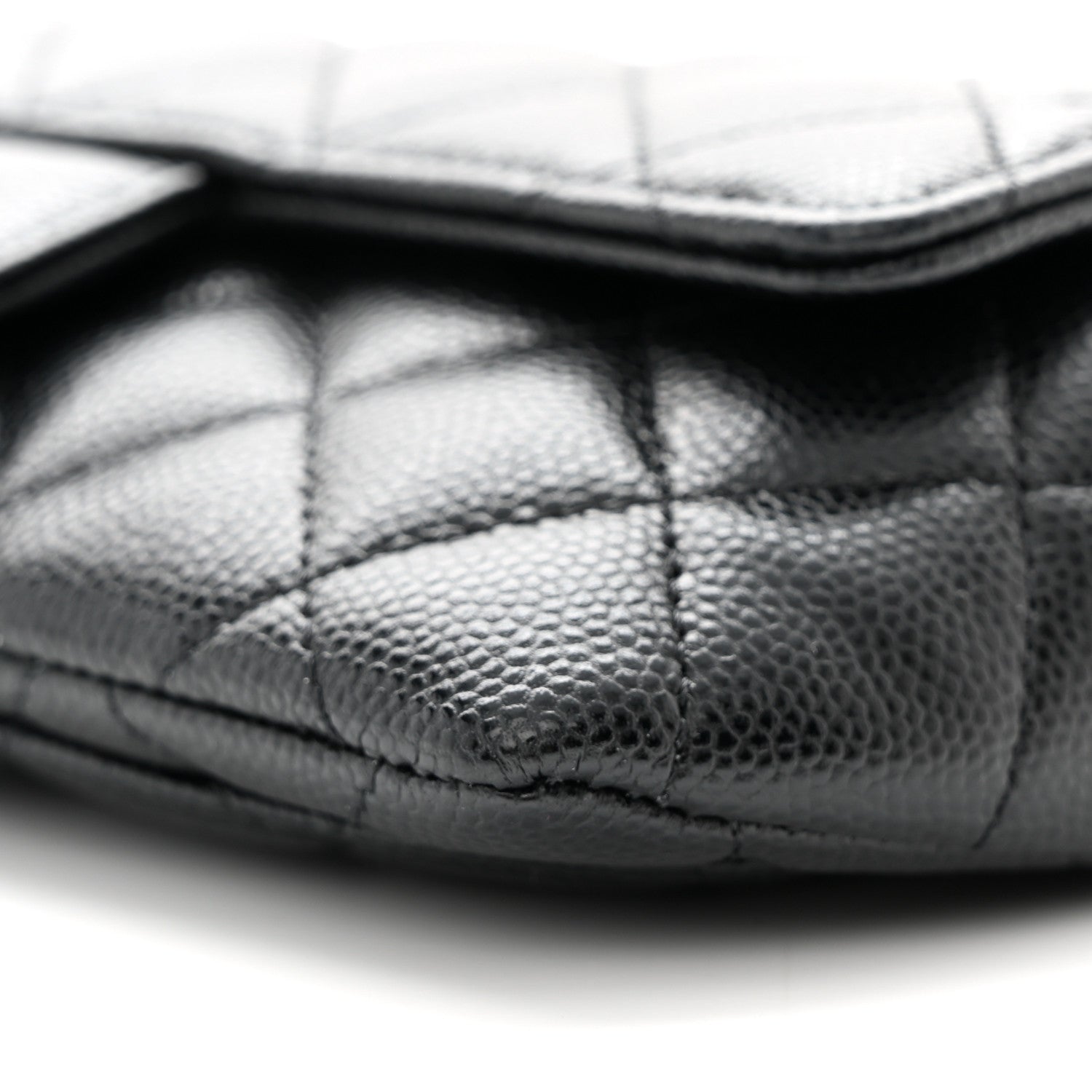 Chanel Caviar Quilted Glasses Case With Chain Black 11 of 12