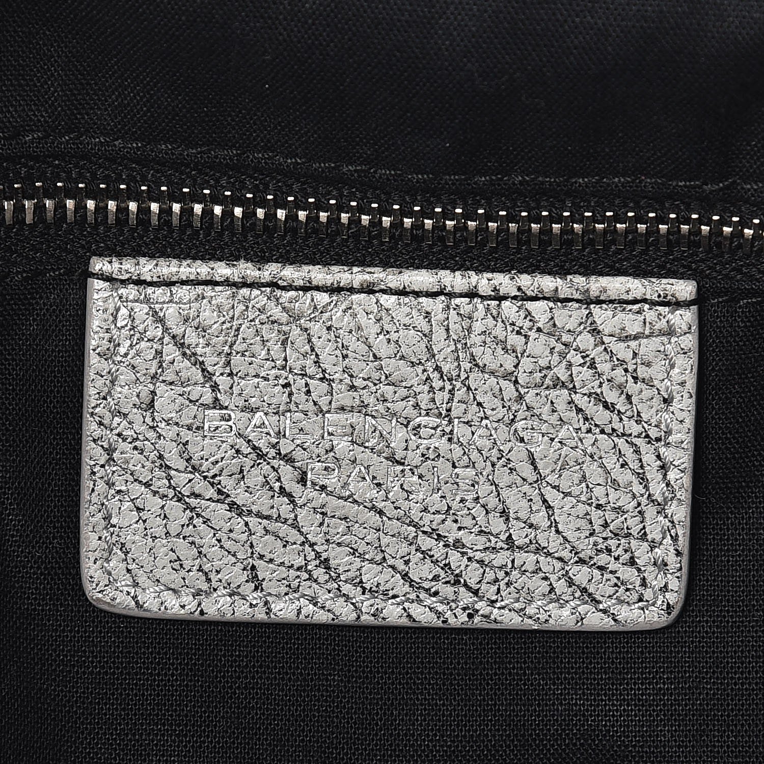 Balenciaga Agneau Classic Silver Hardware Papier Large Bowling Bag Grey 7 of 9