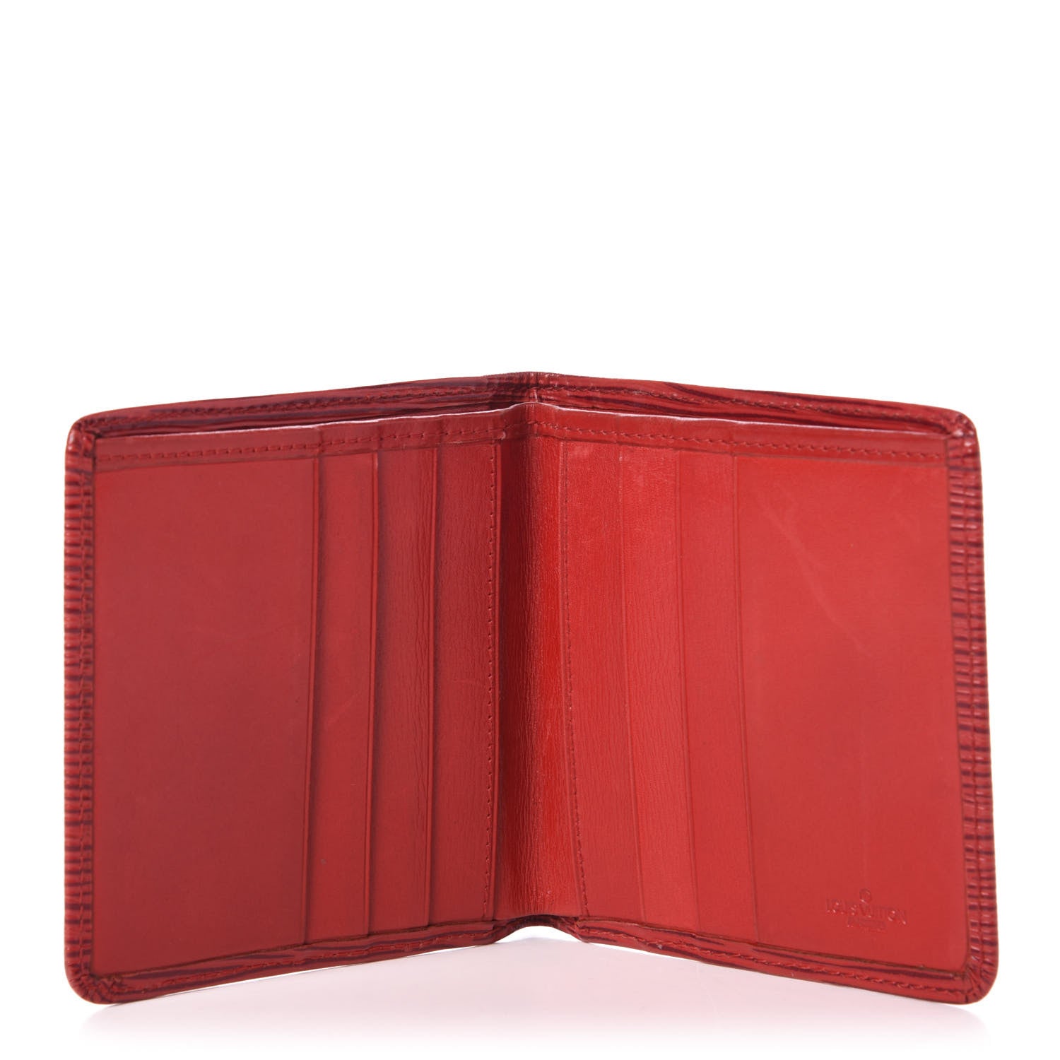 Louis Vuitton Epi 6 Card Billfold Wallet Red 5 of 8