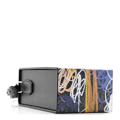 Fendi X NOEL FIELDING Calfskin Painted Vertical Box Black Multicolor 4 of 12