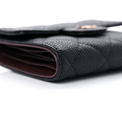 Chanel Caviar Quilted Compact Flap Wallet Black 9 of 11