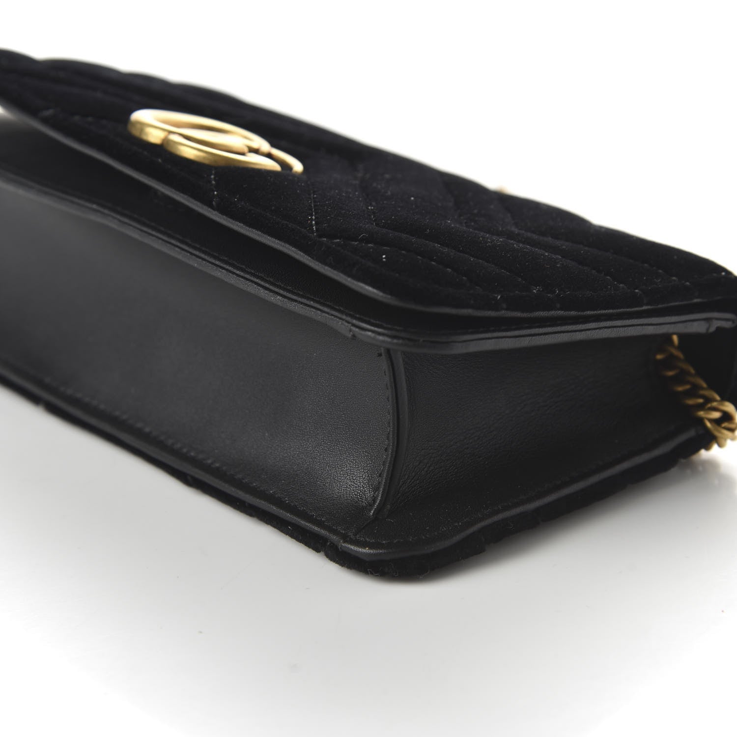 Gucci Velvet Matelasse GG Marmont Mini Bag Black 7 of 10