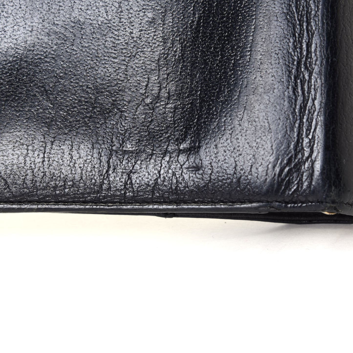 Goatskin Medium Ring Agenda Planner Black