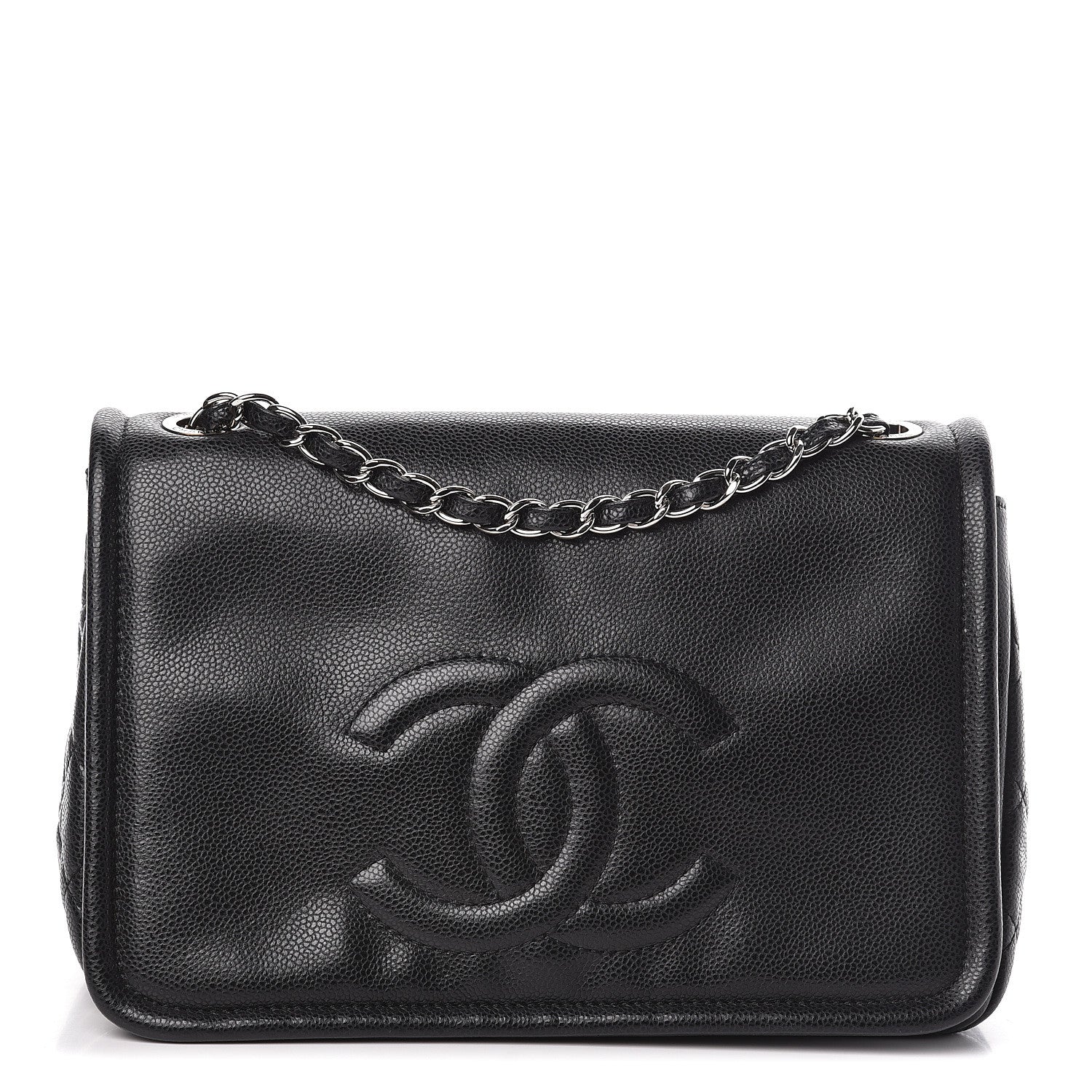 Chanel Caviar Large Timeless CC Flap Black 1 of 11