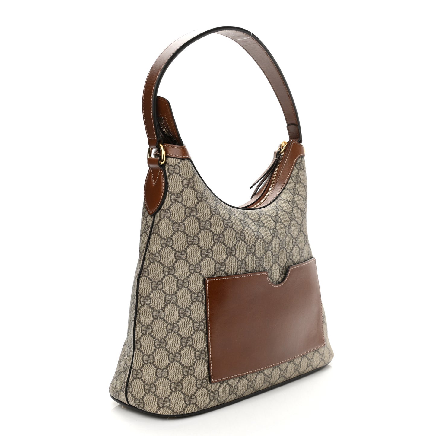 GG Supreme Monogram Linea A Hobo Brown