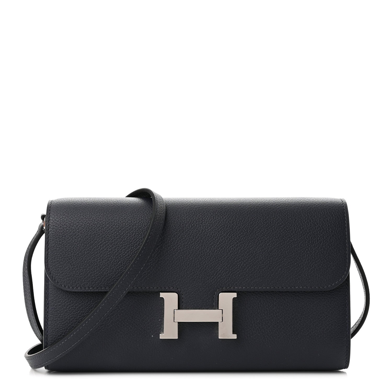 Hermes Evercolor Constance Wallet To Go Bleu Nuit 1 of 10