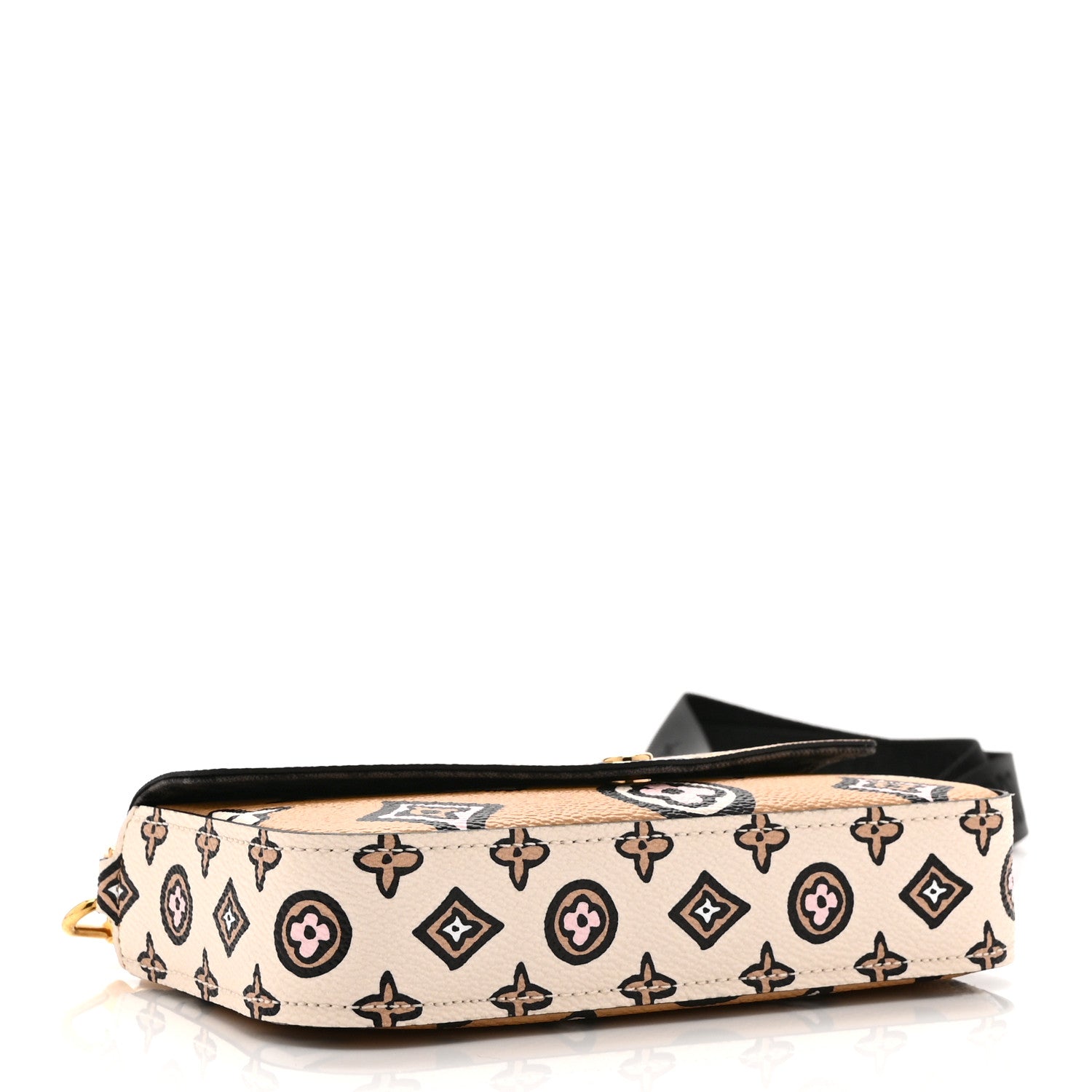 Louis Vuitton Monogram Wild At Heart Felicie Strap & Go Arizona Creme 4 of 9