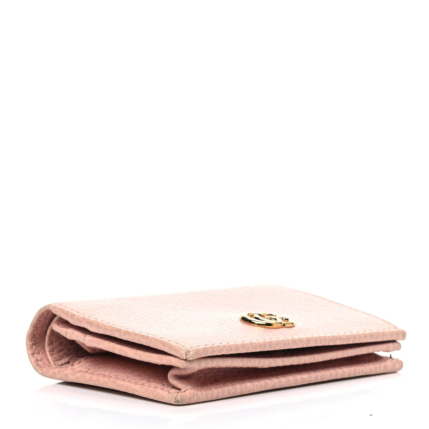 Dollar Calfskin GG Marmont Card Case Perfect Pink