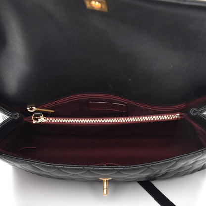 Chanel Caviar Quilted Medium Coco Handle Flap Black 6 of 9