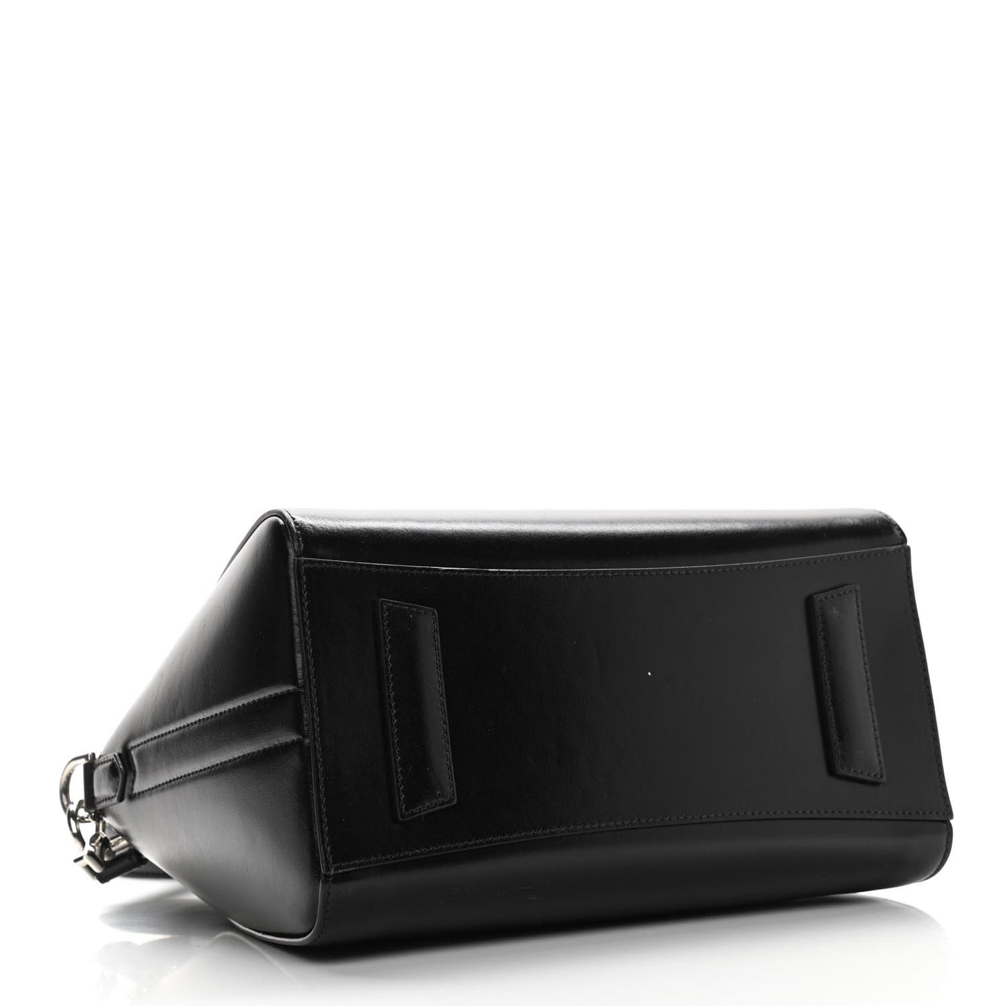 Shiny Lord Calfskin Small Antigona Black