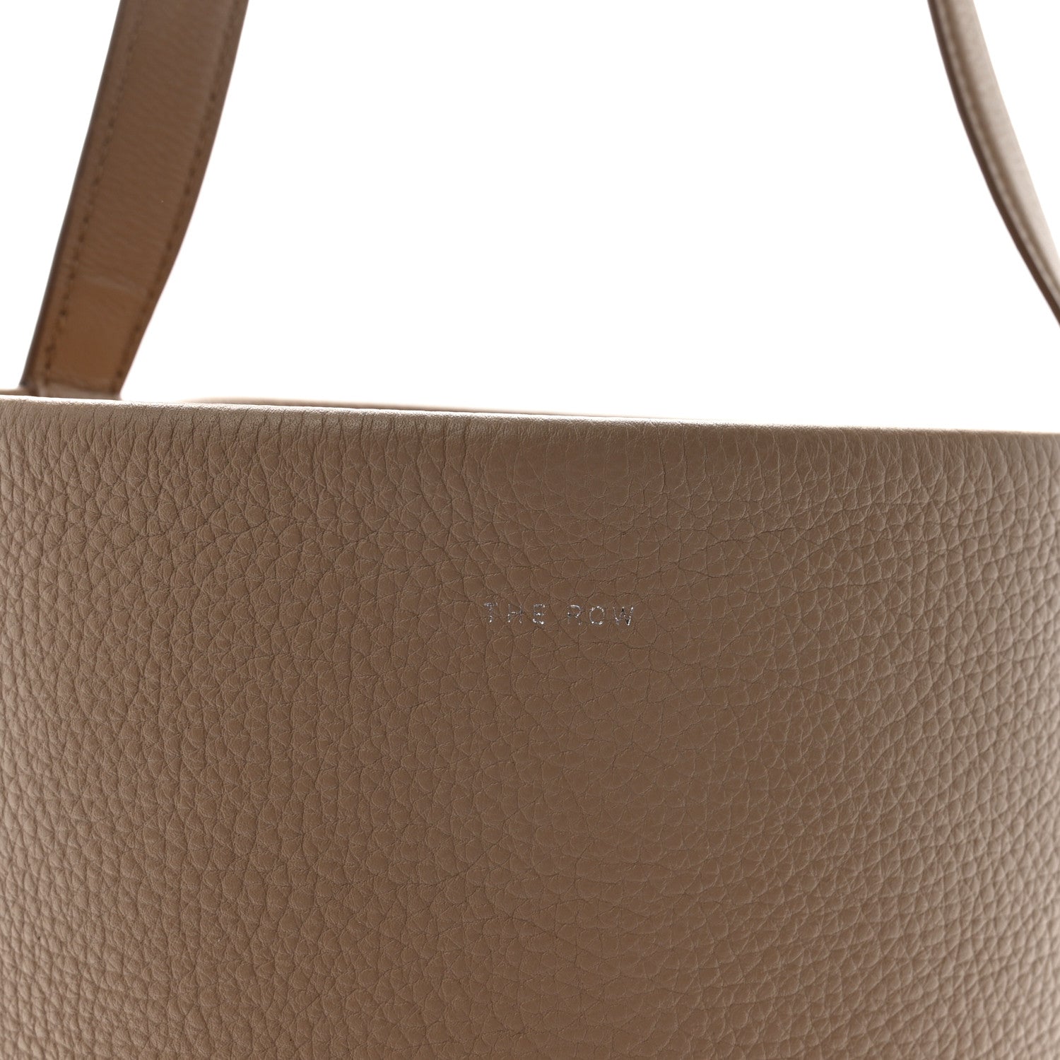 The Row Grained Calfskin Medium N/S Park Tote Dark Taupe 8 of 10