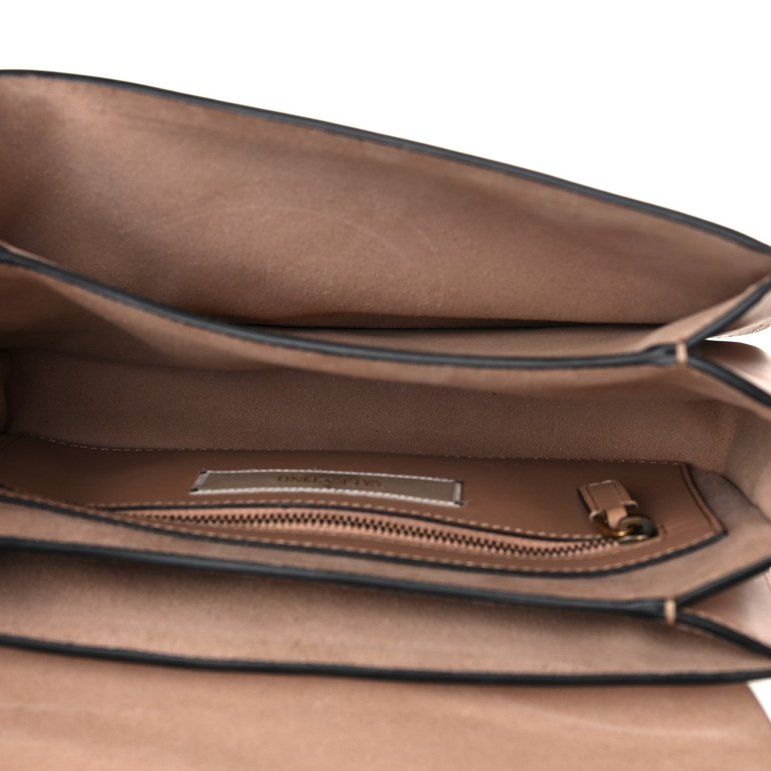 Valentino Garavani Grained Calfskin Tribal B-Rockstud Rolling Shoulder Bag Soft Noisette 7 of 11