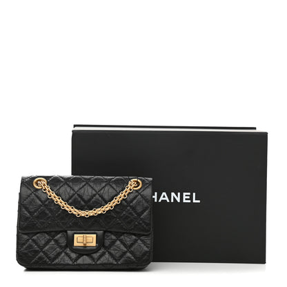 Chanel Aged Calfskin Quilted 2.55 Reissue Mini Flap Black 10 of 10
