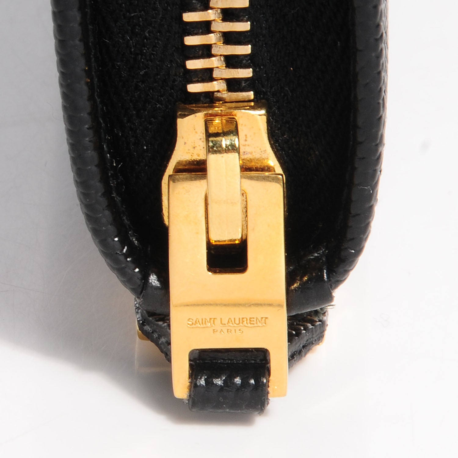 Saint Laurent Grain De Poudre Classic Zip Around Wallet Nero Black 8 of 10