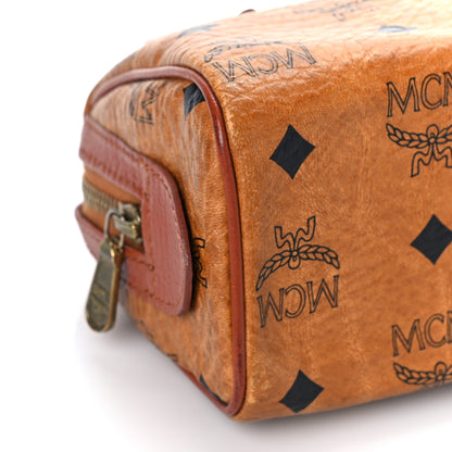 MCM Visetos Mini Boston Bag Cognac 6 of 8