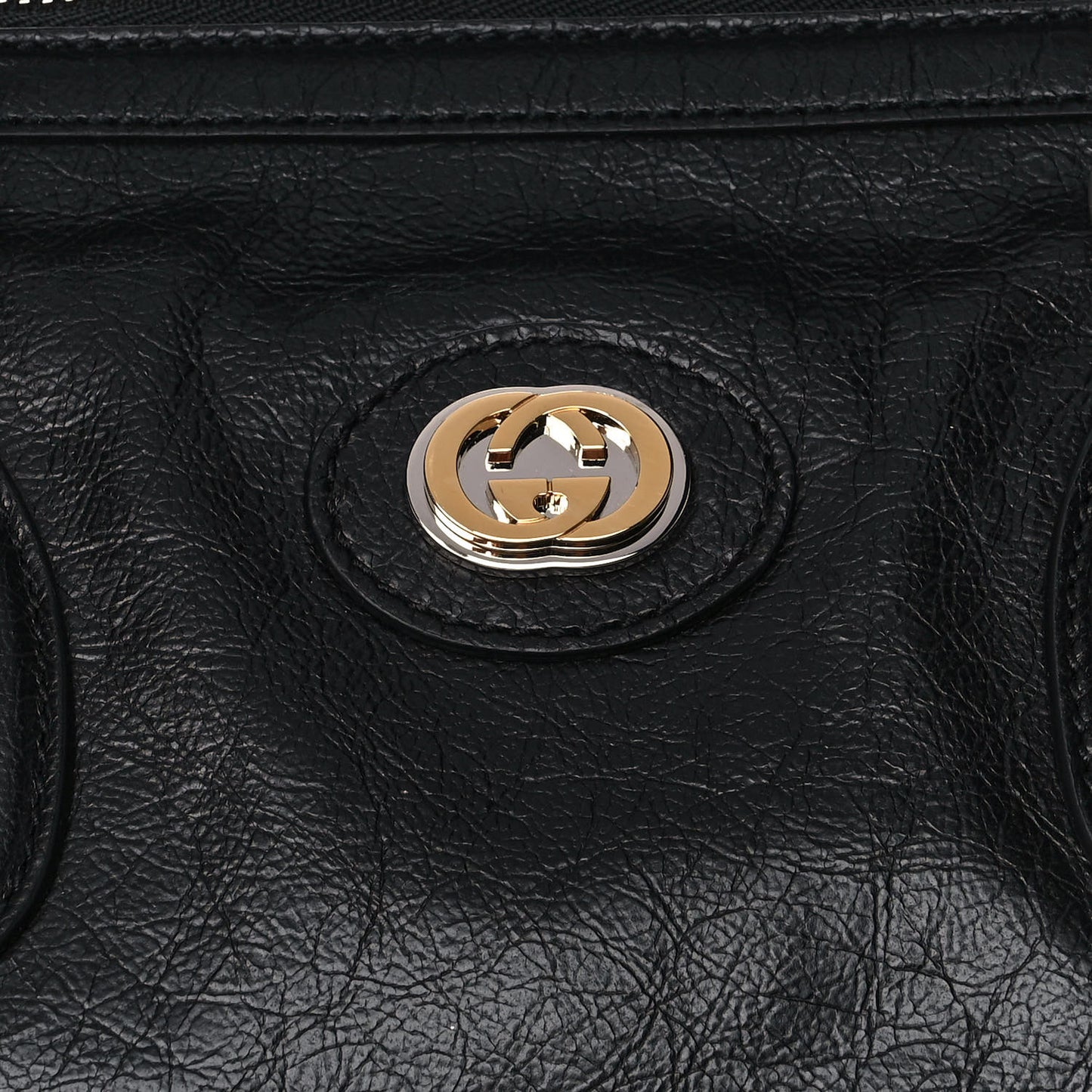 Fluffy Calfskin Morpheus Weekender Duffle Black