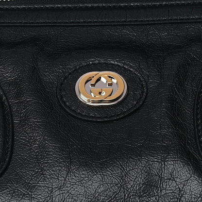 Gucci Fluffy Calfskin Morpheus Weekender Duffle Black 10 of 10